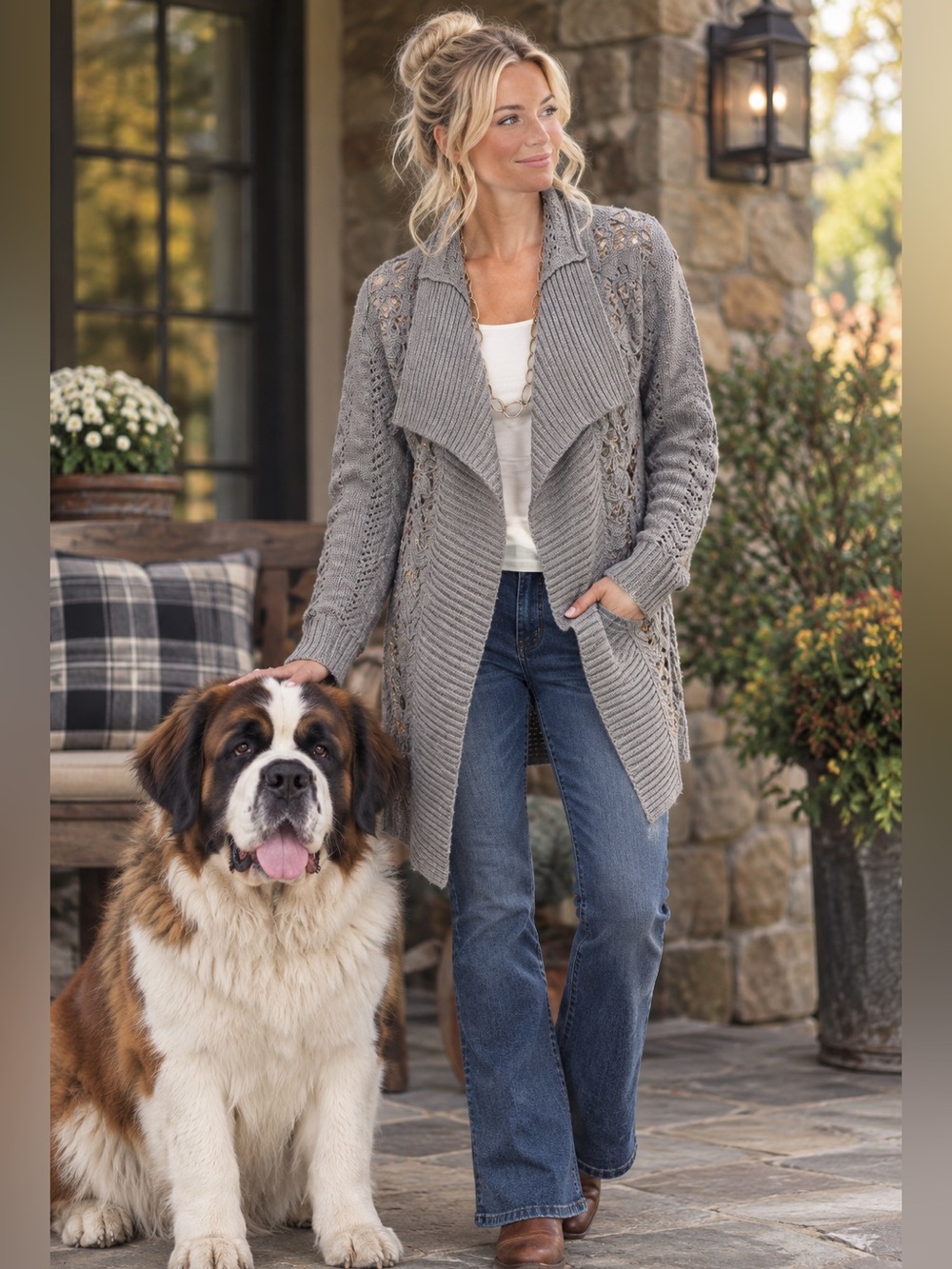 Coldwater Creek embellished cardigan